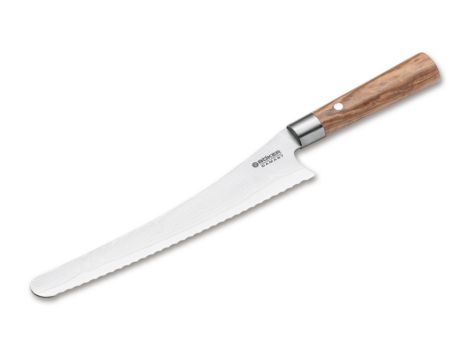 BÖKER DAMAST OLIVE BROTMESSER