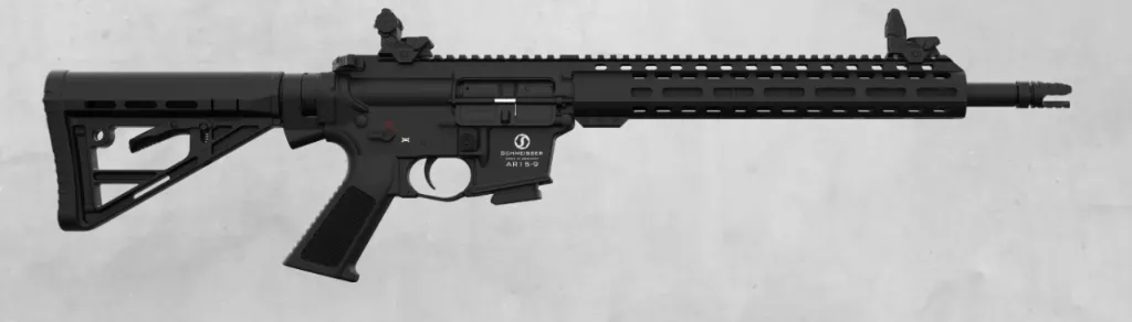 Schmeisser AR15-9 M4FL Black 14.5" 9mm Para